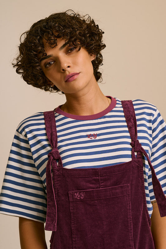 Original - Corduroy Dungarees in Grape Wine