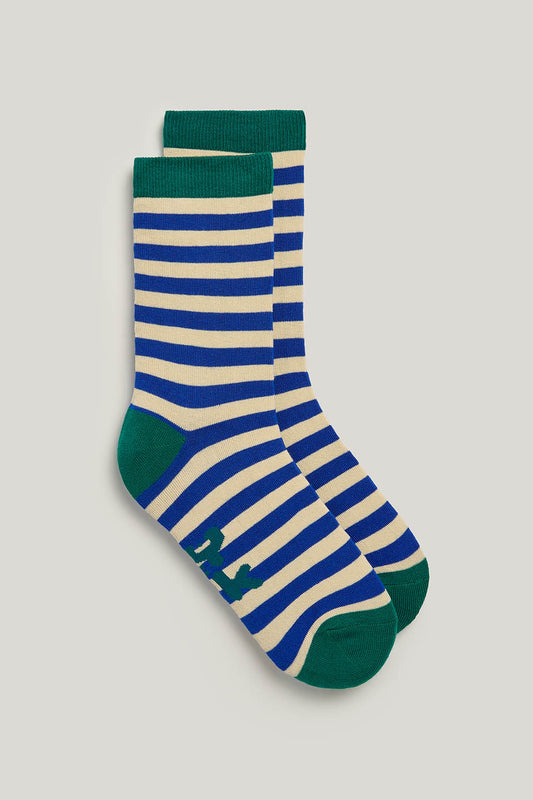 JoJo - Cotton Socks in Dazzling Blue Stripe