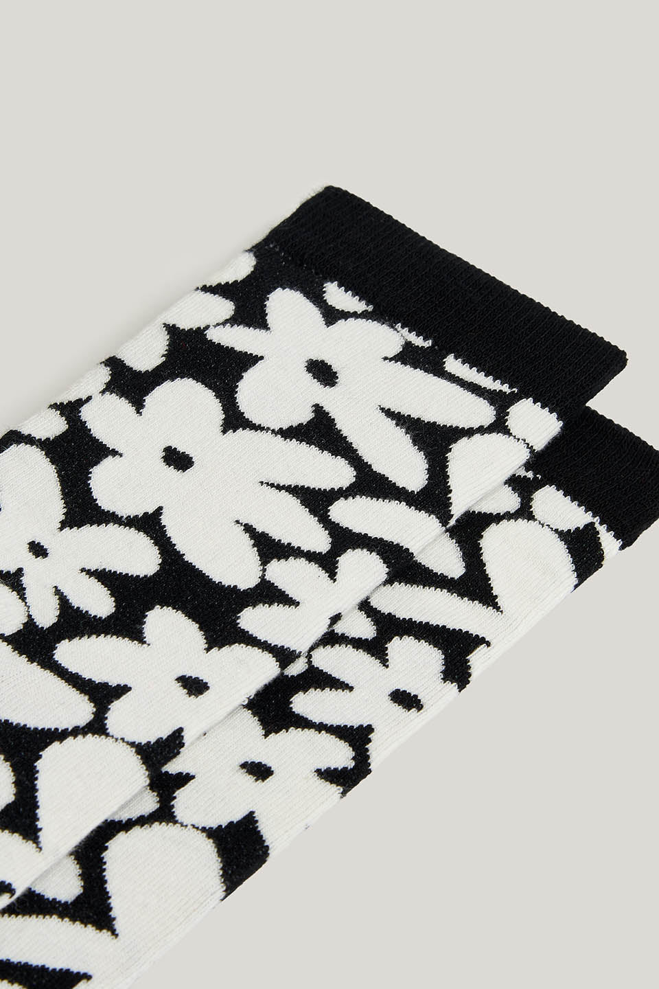 JoJo - Cotton Socks in Mono Floral
