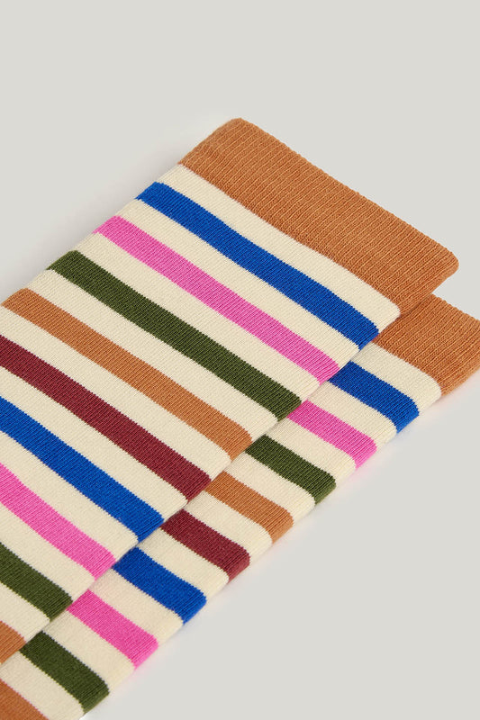 JoJo - Cotton Socks in Rainbow Stripe