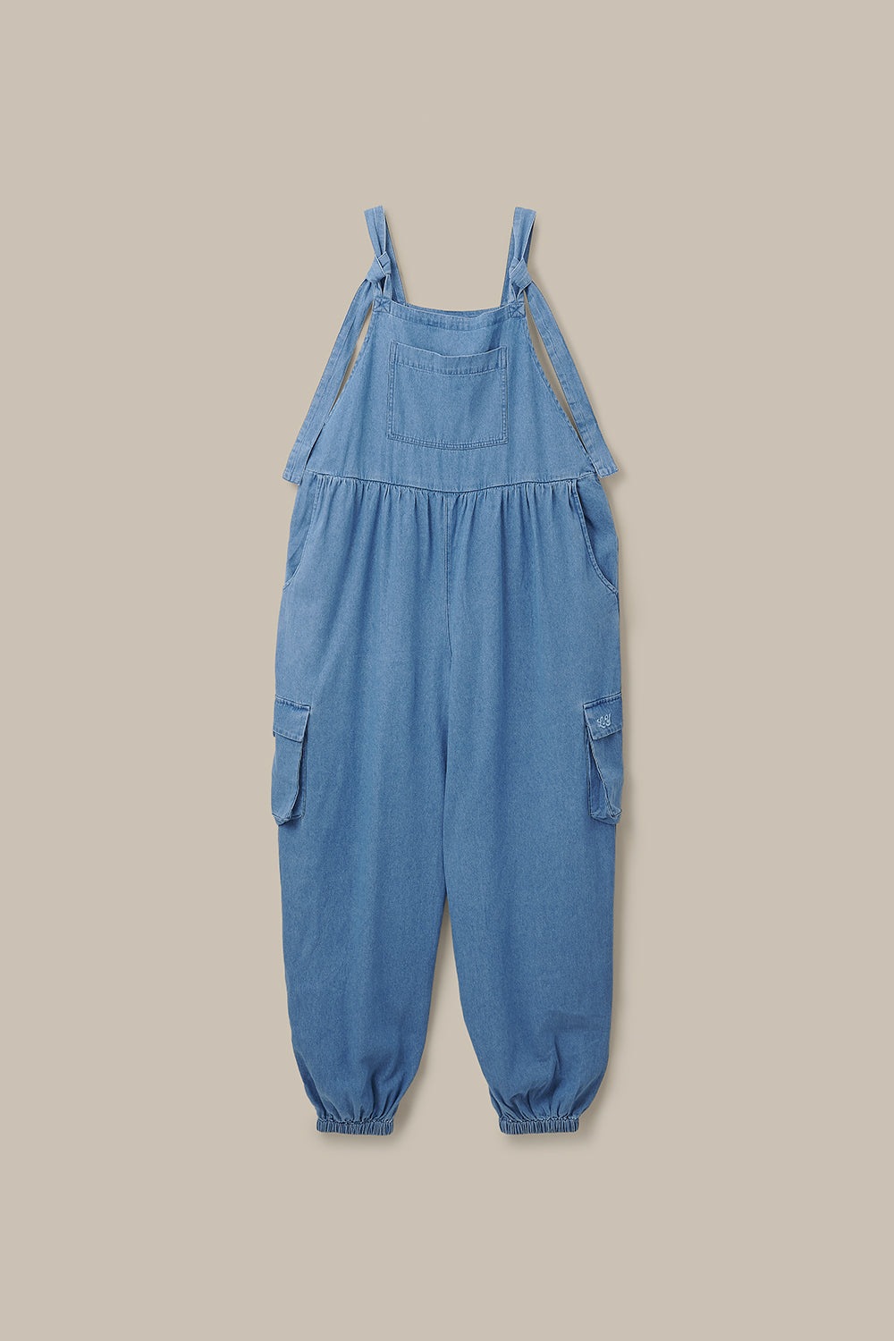 Miyada - Cotton Dungaree in Light Wash Blue