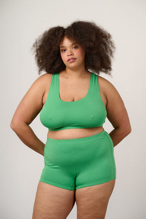 IMPERFECT - Kit - Viscose Boxer Shorts in Kelly Green