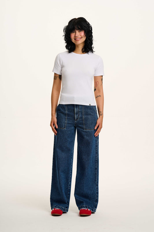 Gracie - Cotton T-Shirt in White