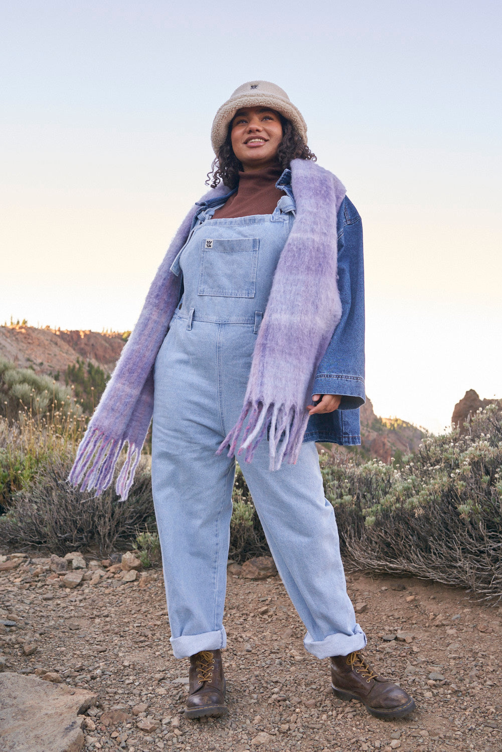 Easton - Denim Dungaree in Light Wash Blue