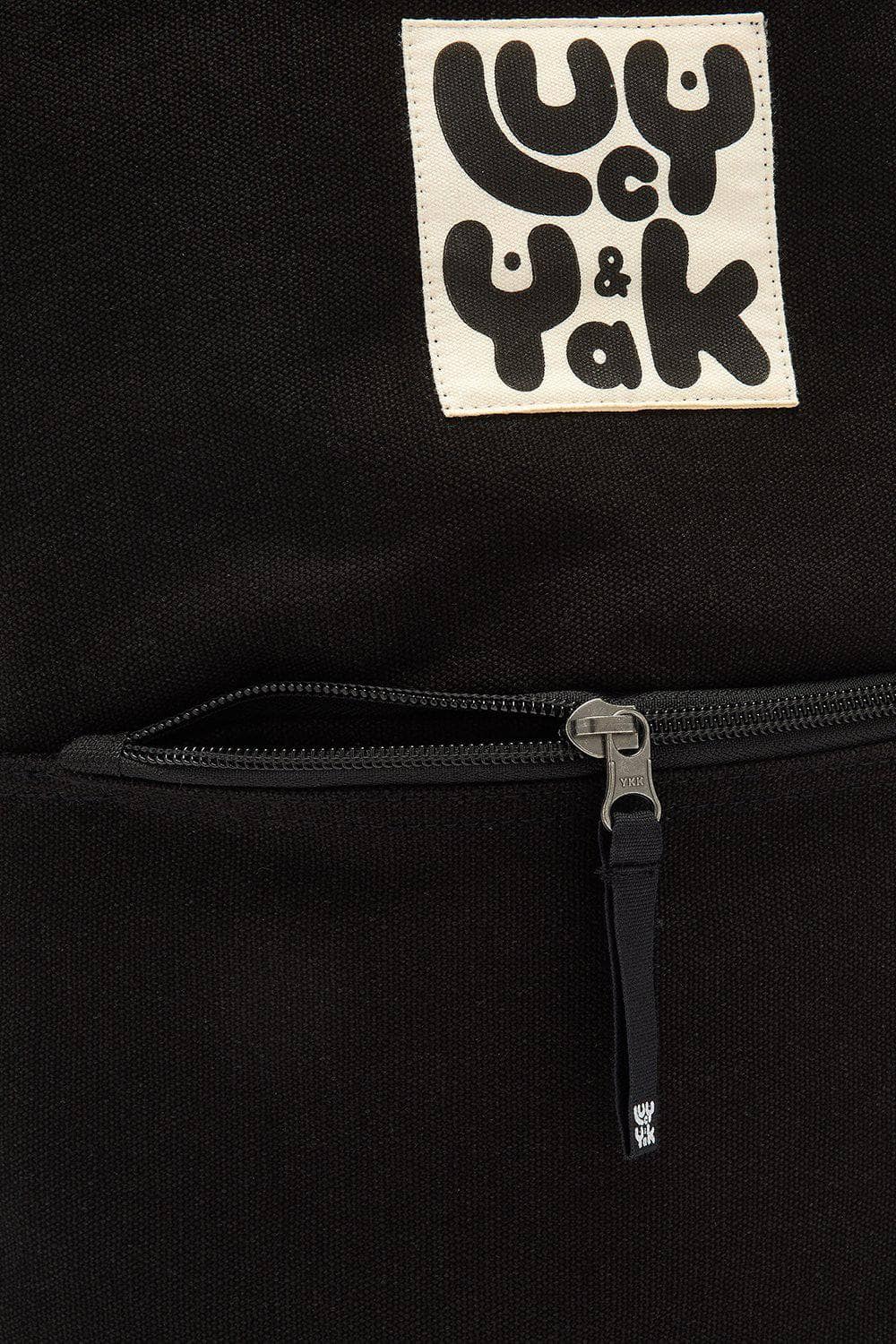 Lucy & Yak Backpack Dylan YAKpack: ORGANIC CANVAS - Black