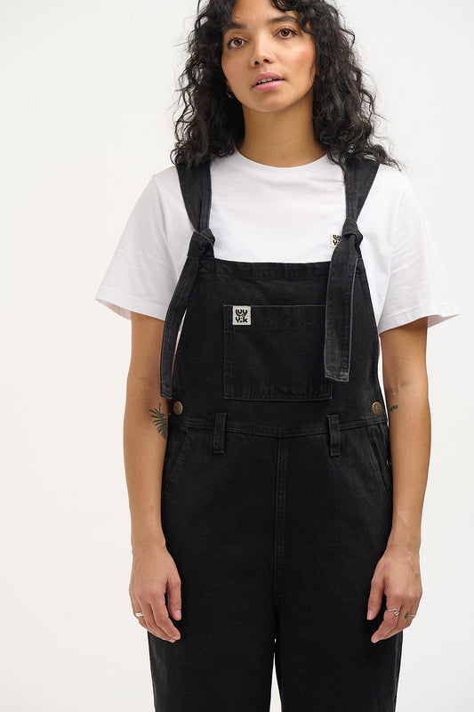 Easton Dungaree: ORGANIC DENIM - Washed Black