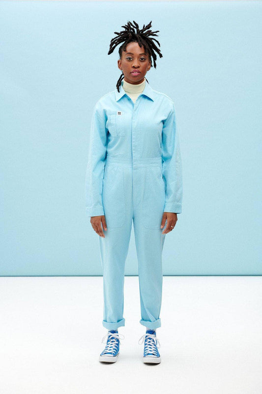Lucy & Yak Boilersuit Carmen Organic Cotton Boilersuit in Atomizer Blue