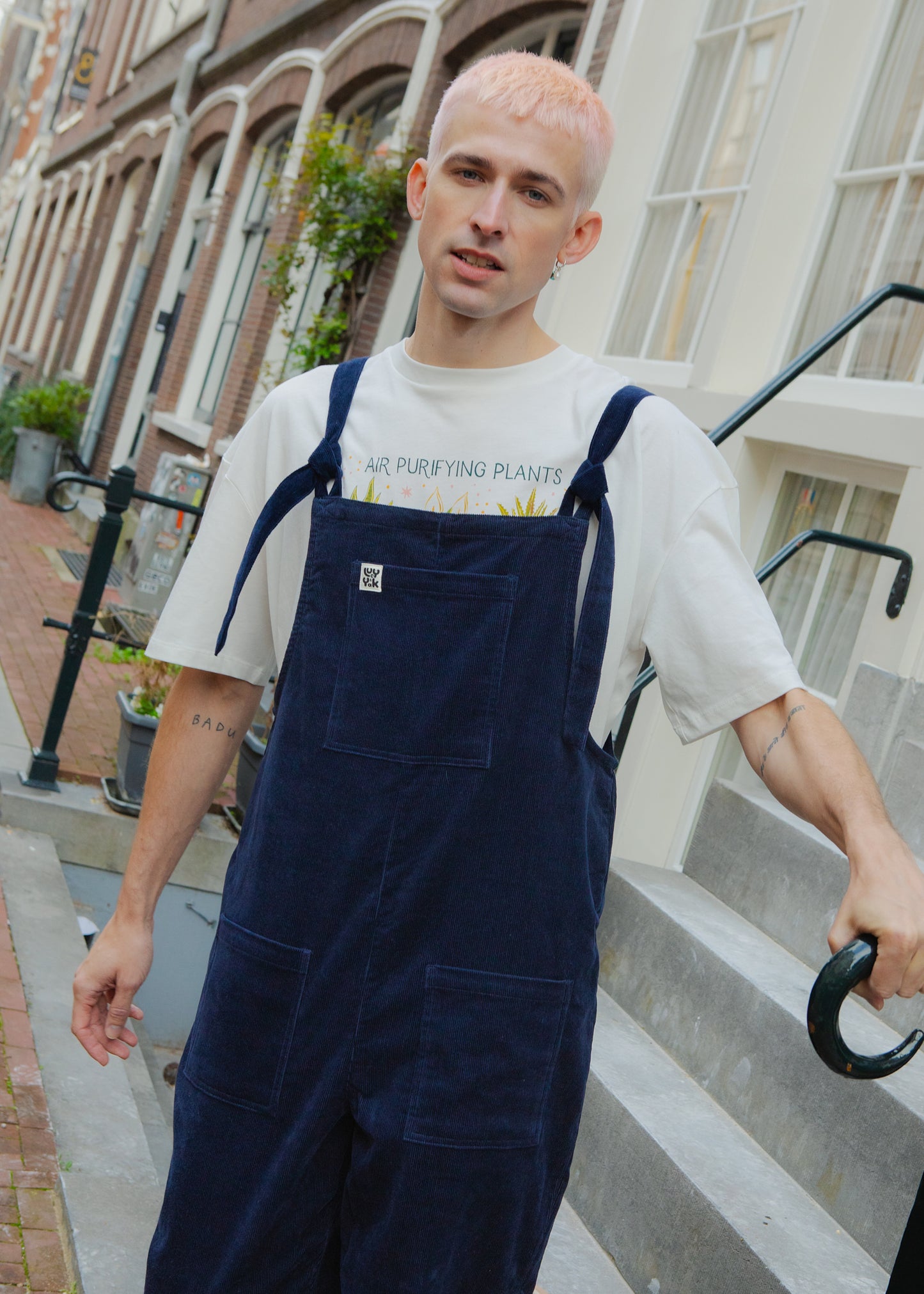 Original - Corduroy Dungarees in Sailor Blue