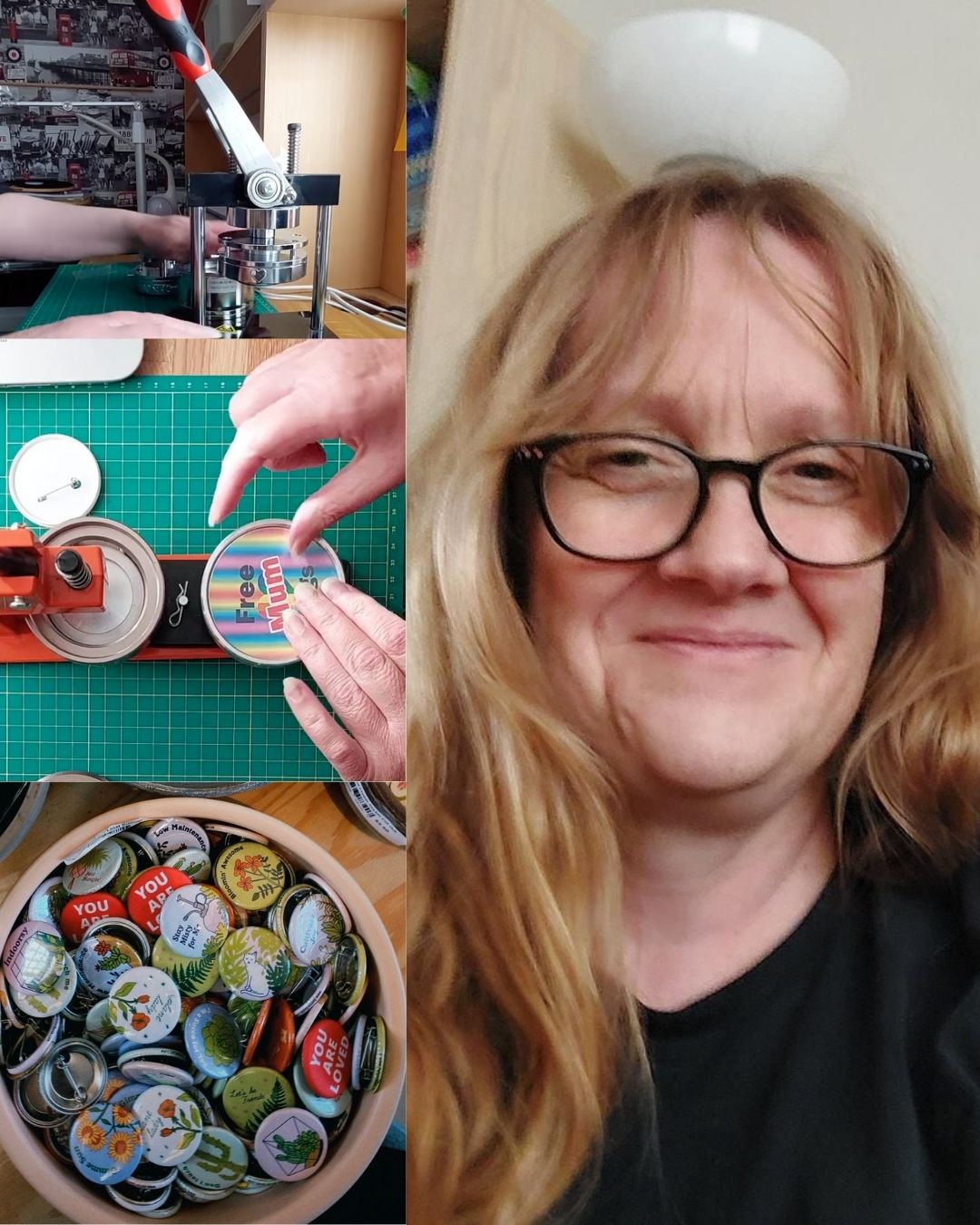Nottingham Pride Badge Making