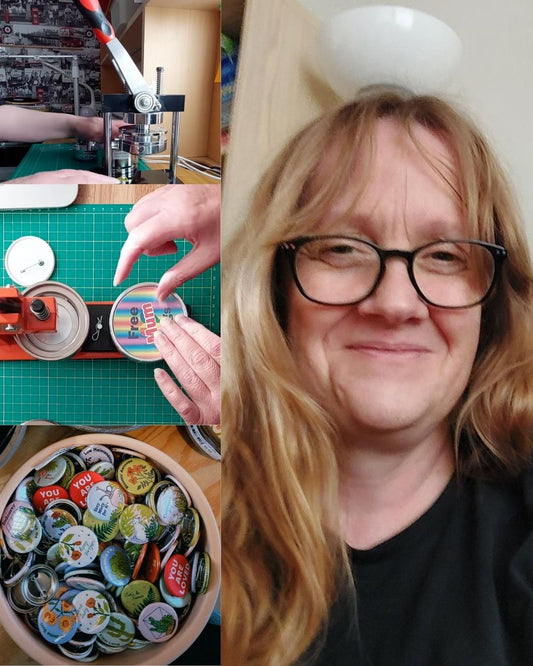 Nottingham Pride Badge Making