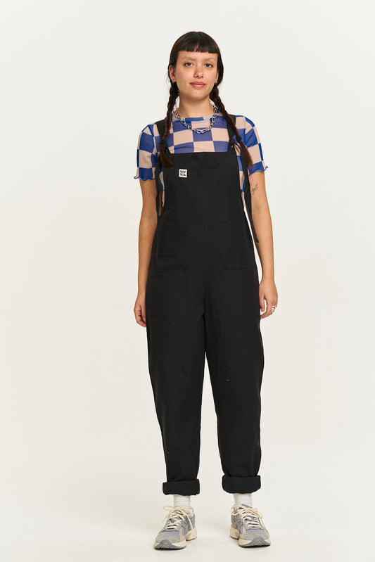 Navy, Cotton Dungarees