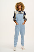 Original - Denim Dungarees in Light Wash Blue