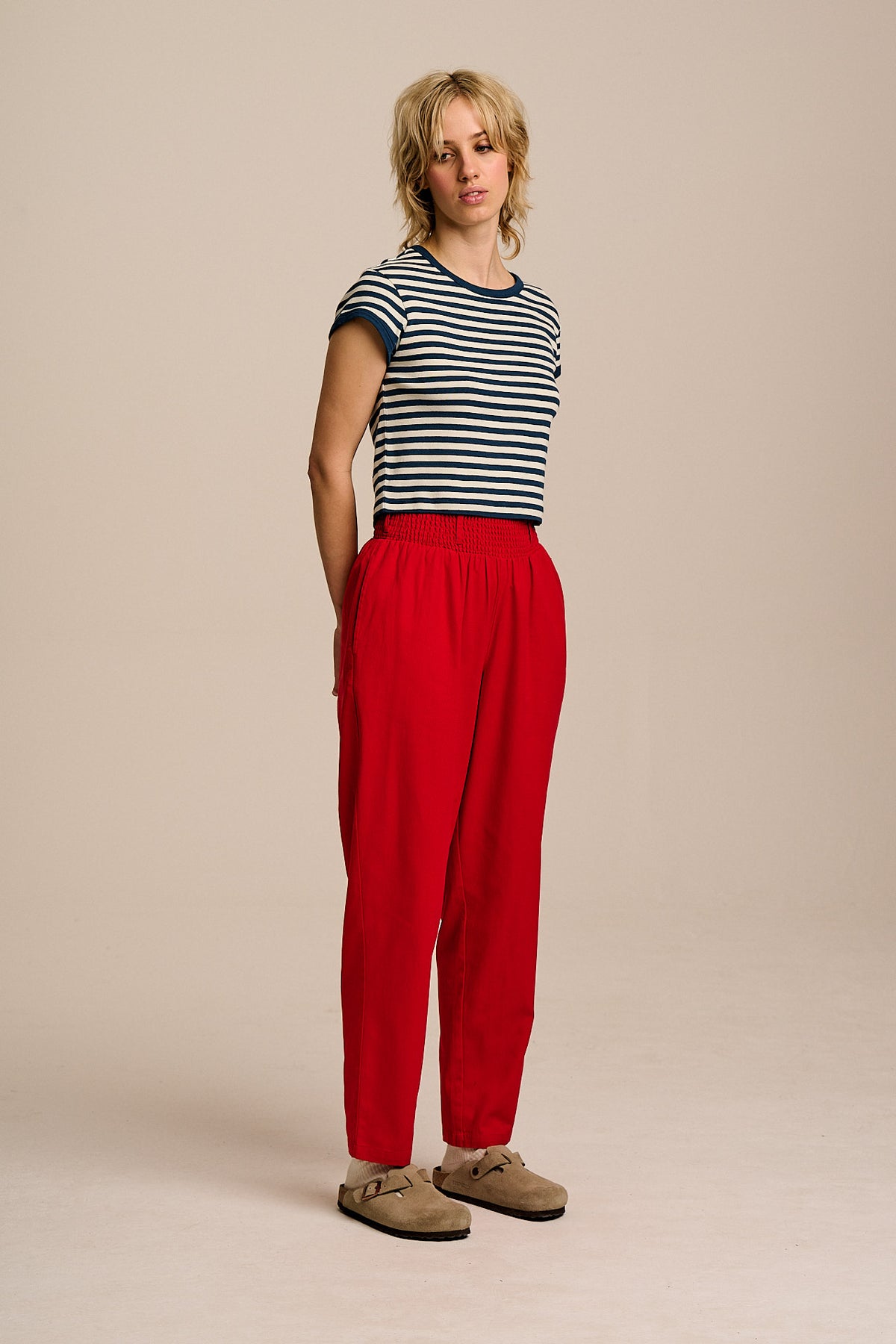 Alexa Cotton Trousers True