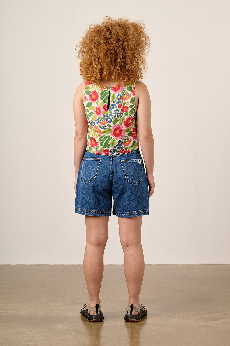 Arden - Cotton Shell Top in Ivory Marie