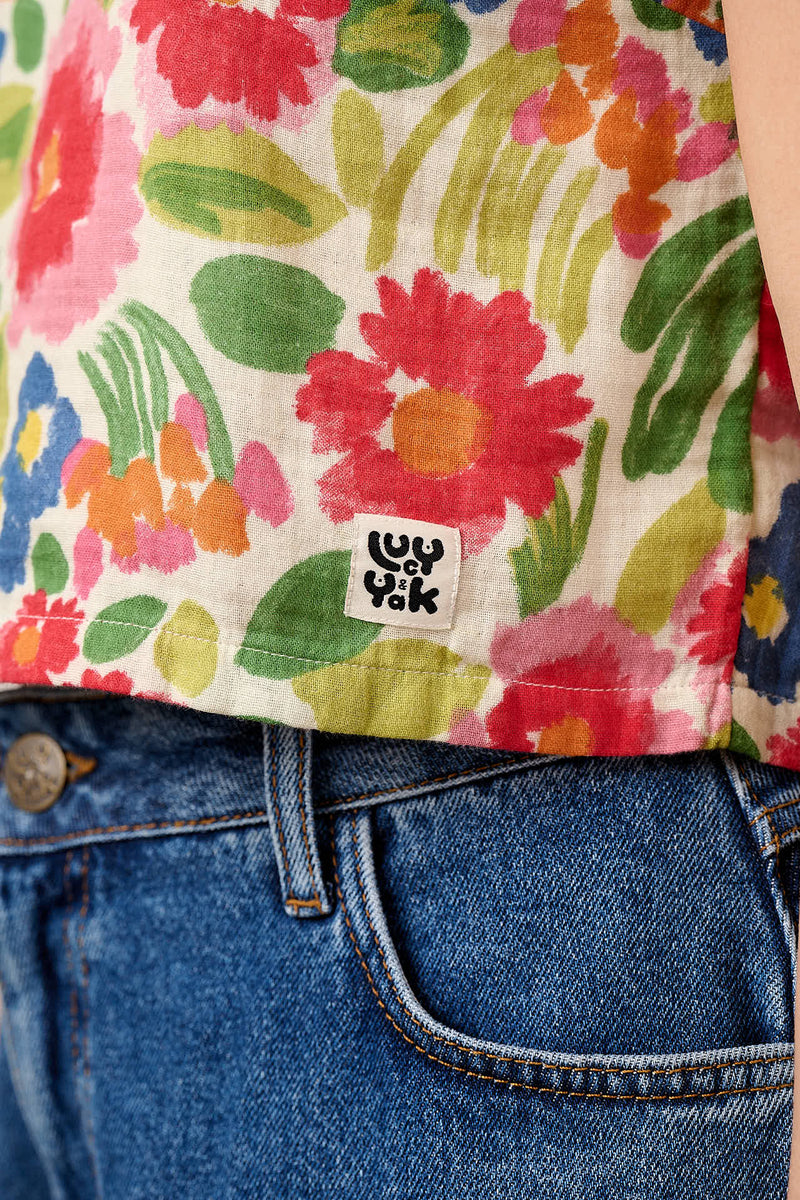 Arden - Cotton Shell Top in Ivory Marie