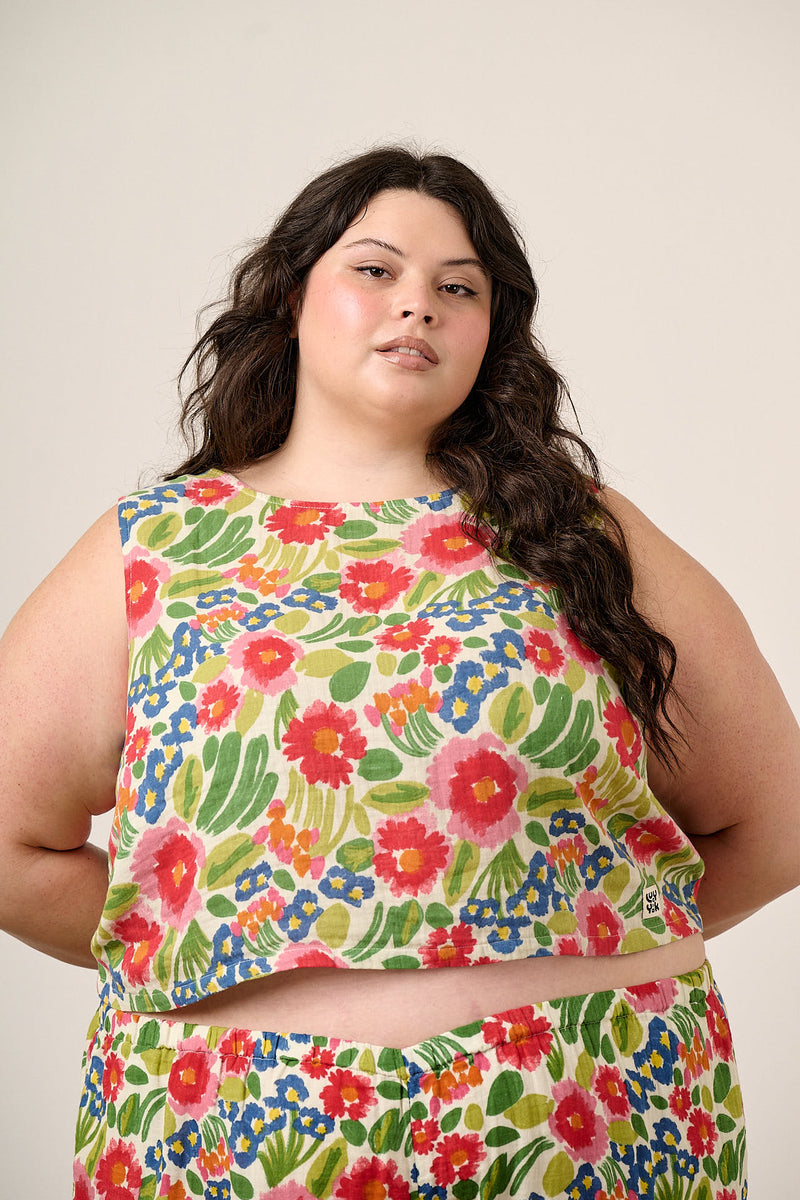 Arden - Cotton Shell Top in Ivory Marie