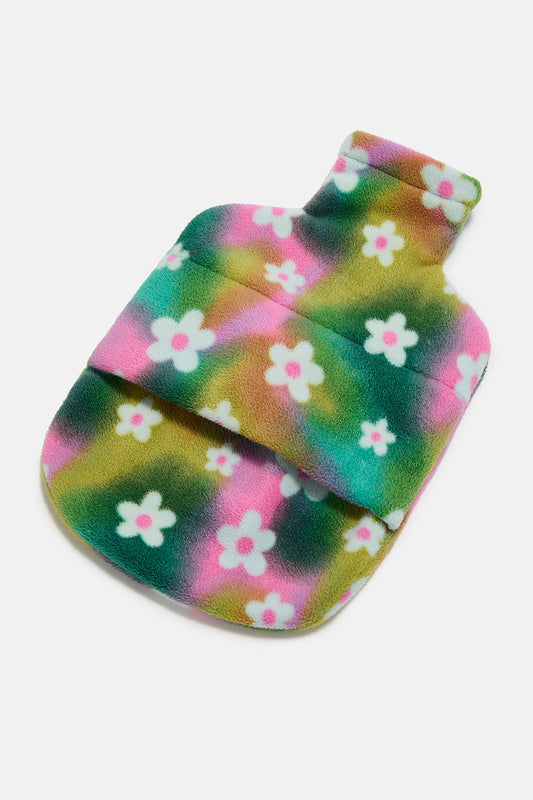 Caleb - Fleece Hot Water Bottle Cover in Tie Dye Daisy Lou