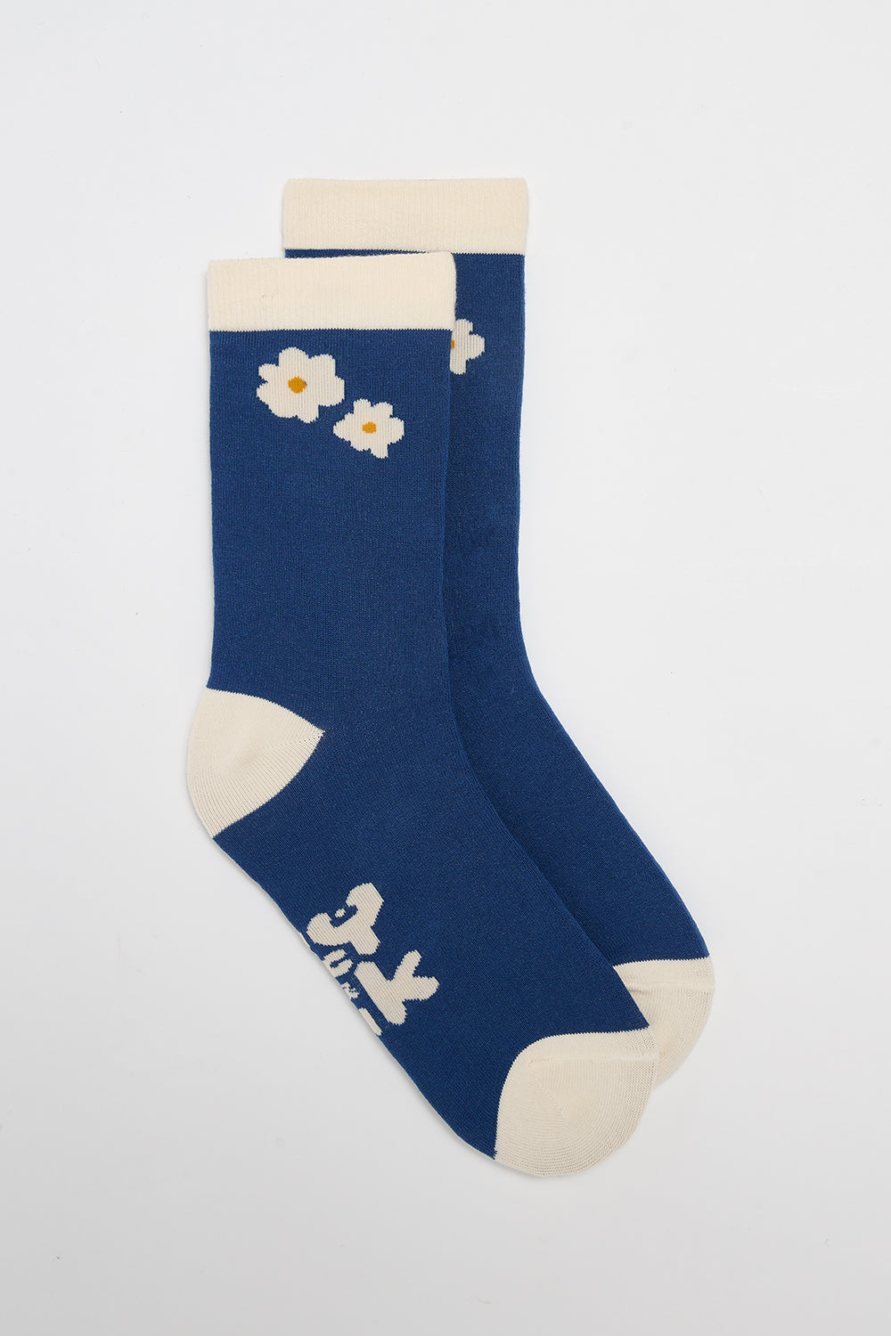 JoJo - Cotton Socks in Blue Daisy
