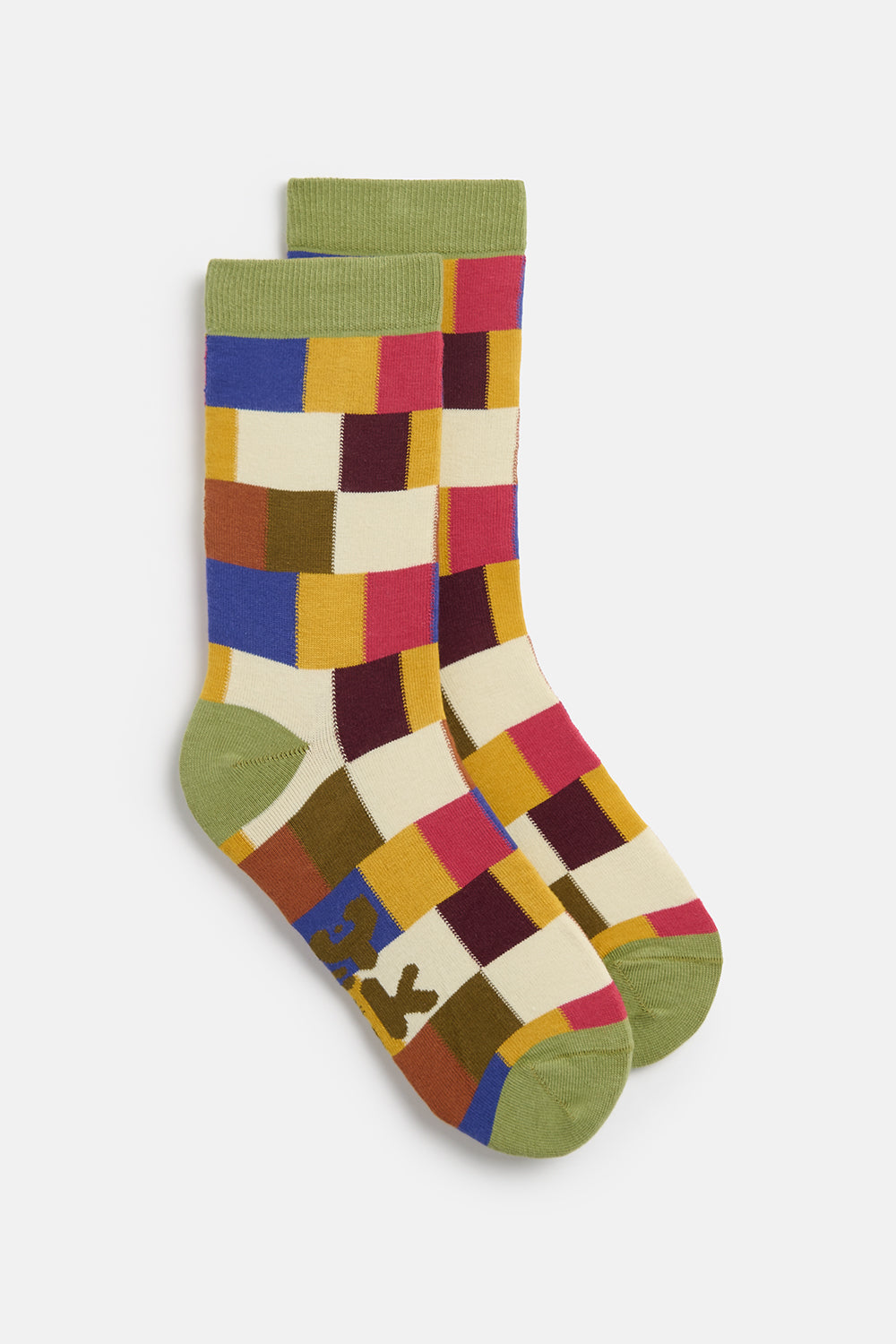 JoJo Cotton Socks Grandmas Attic Checkerboard