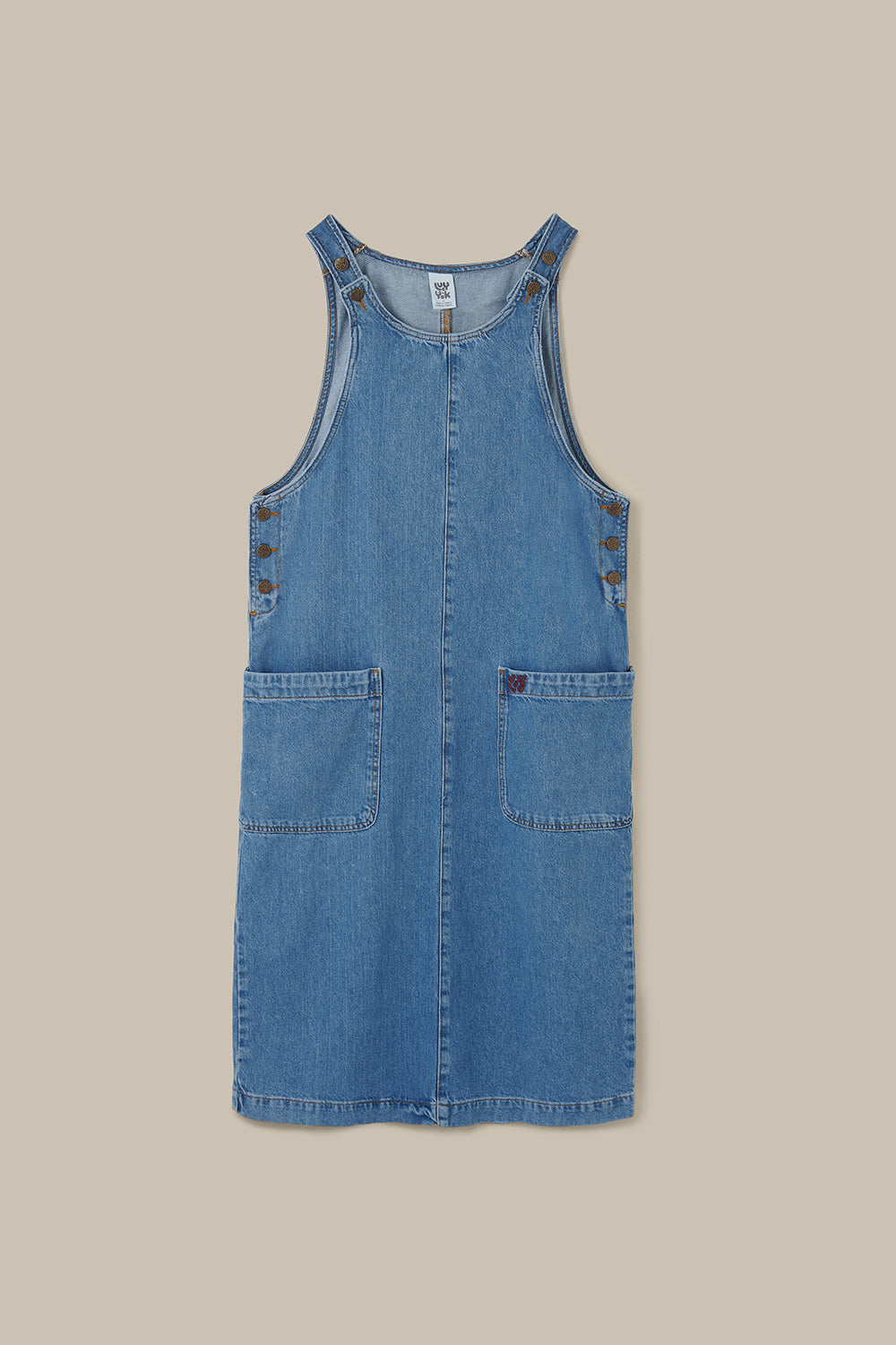 lucy and yak denim dress Layla - Mini Denim Dress in Francis Print