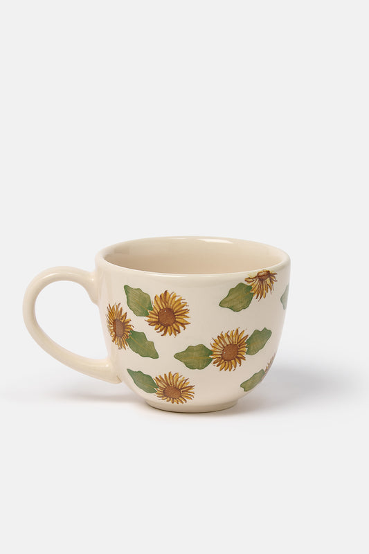Marnie - Ceramic Mug in Ecru Sunflower