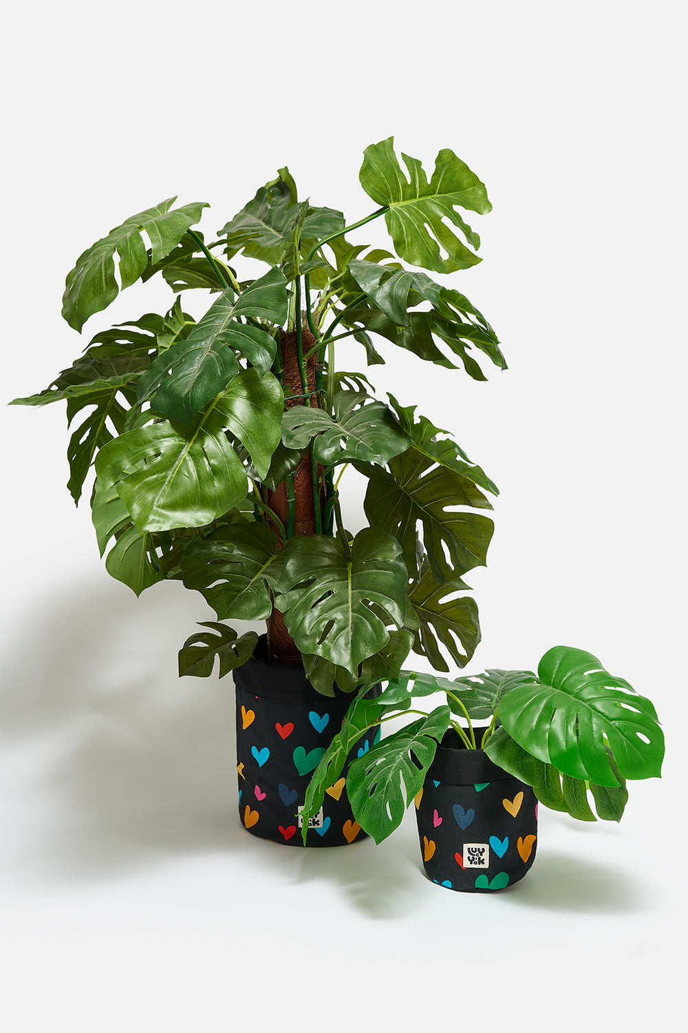 Runa - Plant Pot Covers in Cotton Multi Cupid (2 Pack)