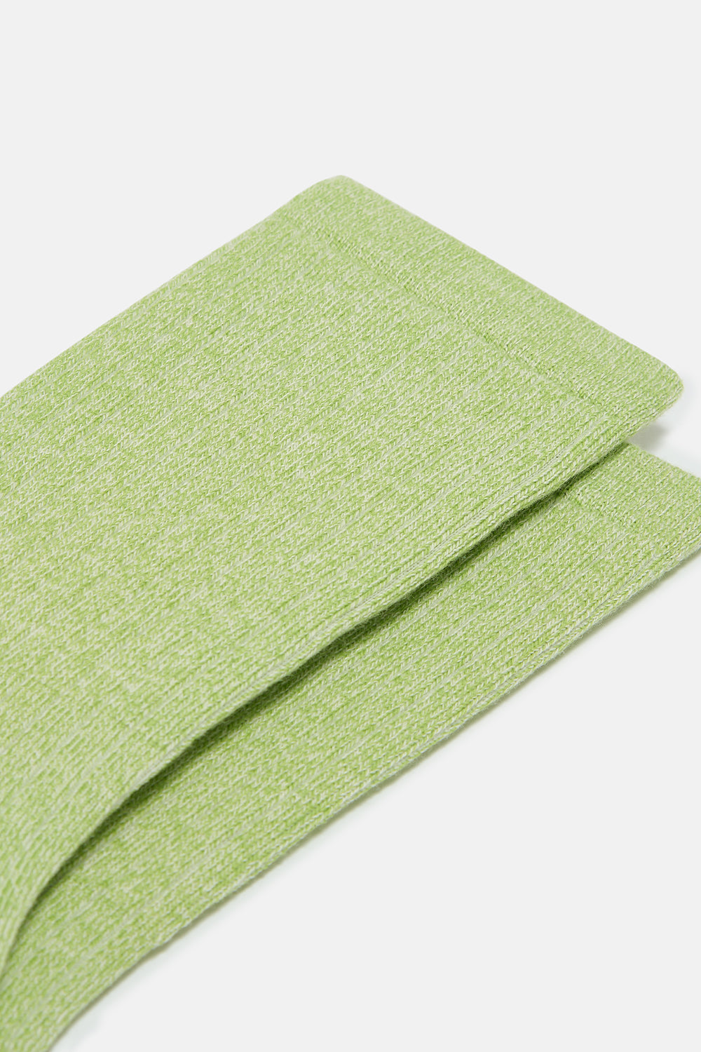 Sienna - Thick Cotton socks in Lima Bean Green Marl