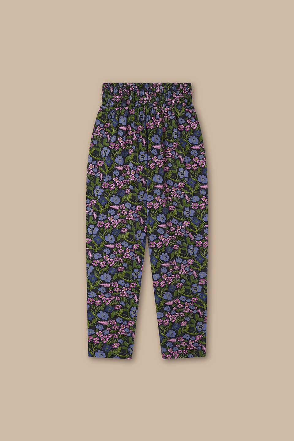 Alexa - Cotton Trousers in Grunge Ditsy Floral