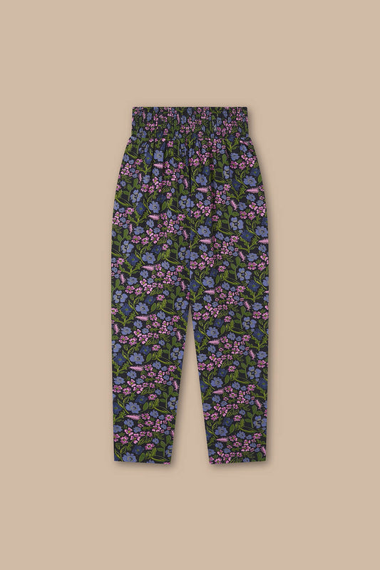 Alexa - Cotton Trousers in Grunge Ditsy Floral