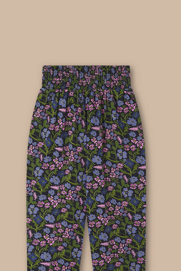 Alexa - Cotton Trousers in Grunge Ditsy Floral