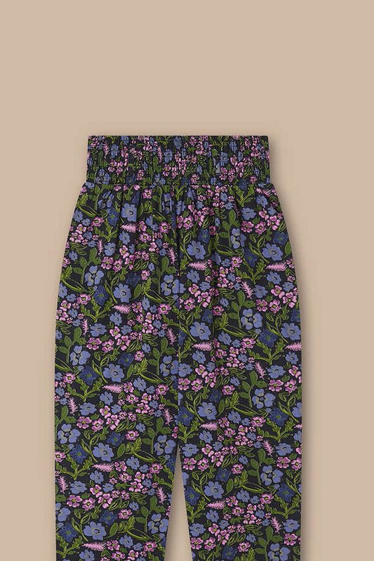 Alexa - Cotton Trousers in Grunge Ditsy Floral