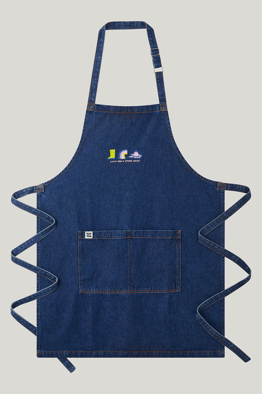 L.E Amaia - Mid Wash Blue Denim Apron Studio Arhoj & Yak