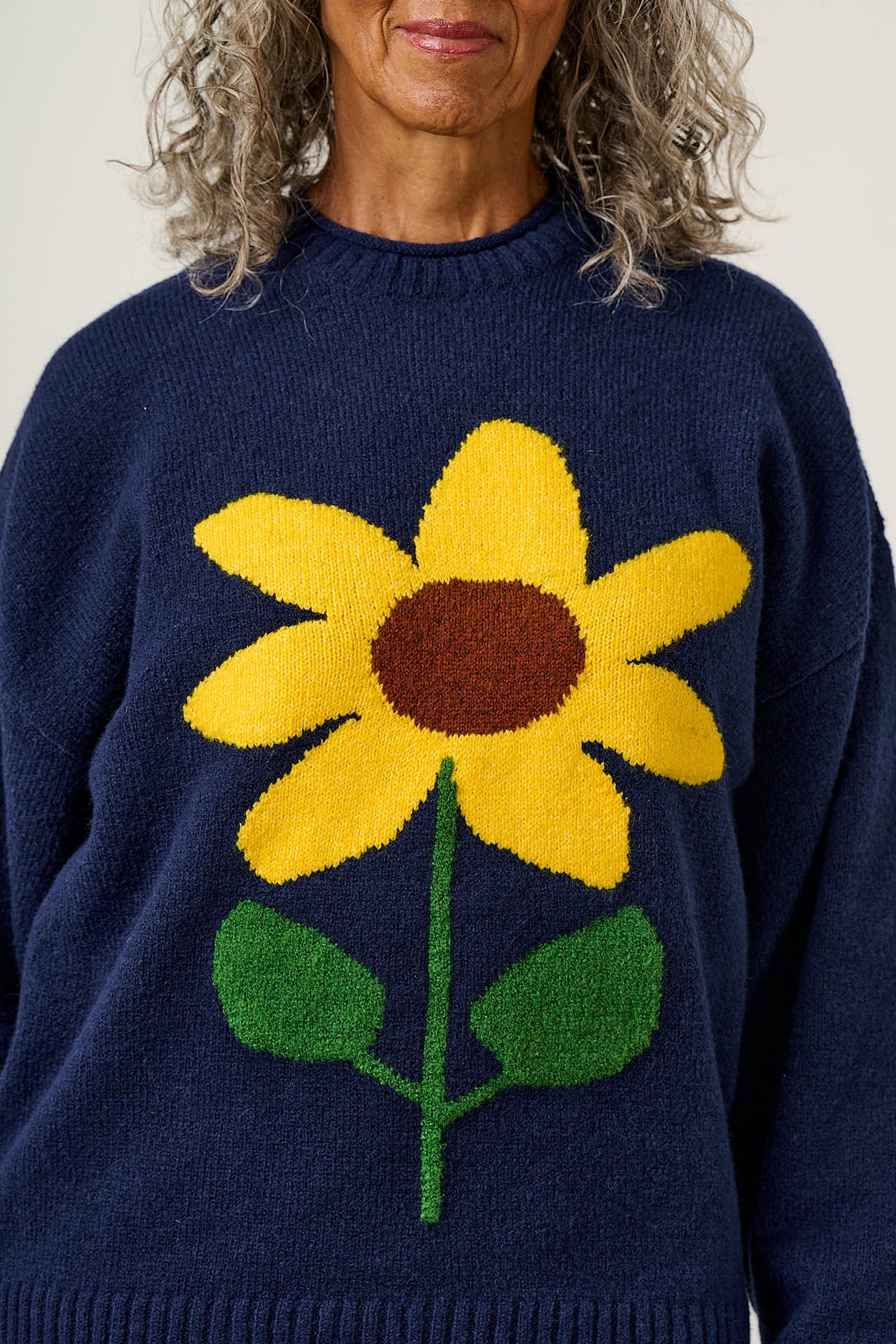 Areum - Oversized Knitted Jumper in Sunflower