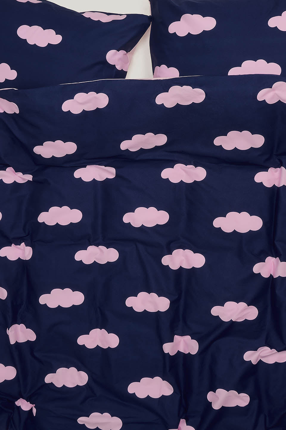 Yolanda - Soft Cotton Duvet Cover Set in Cloud Double