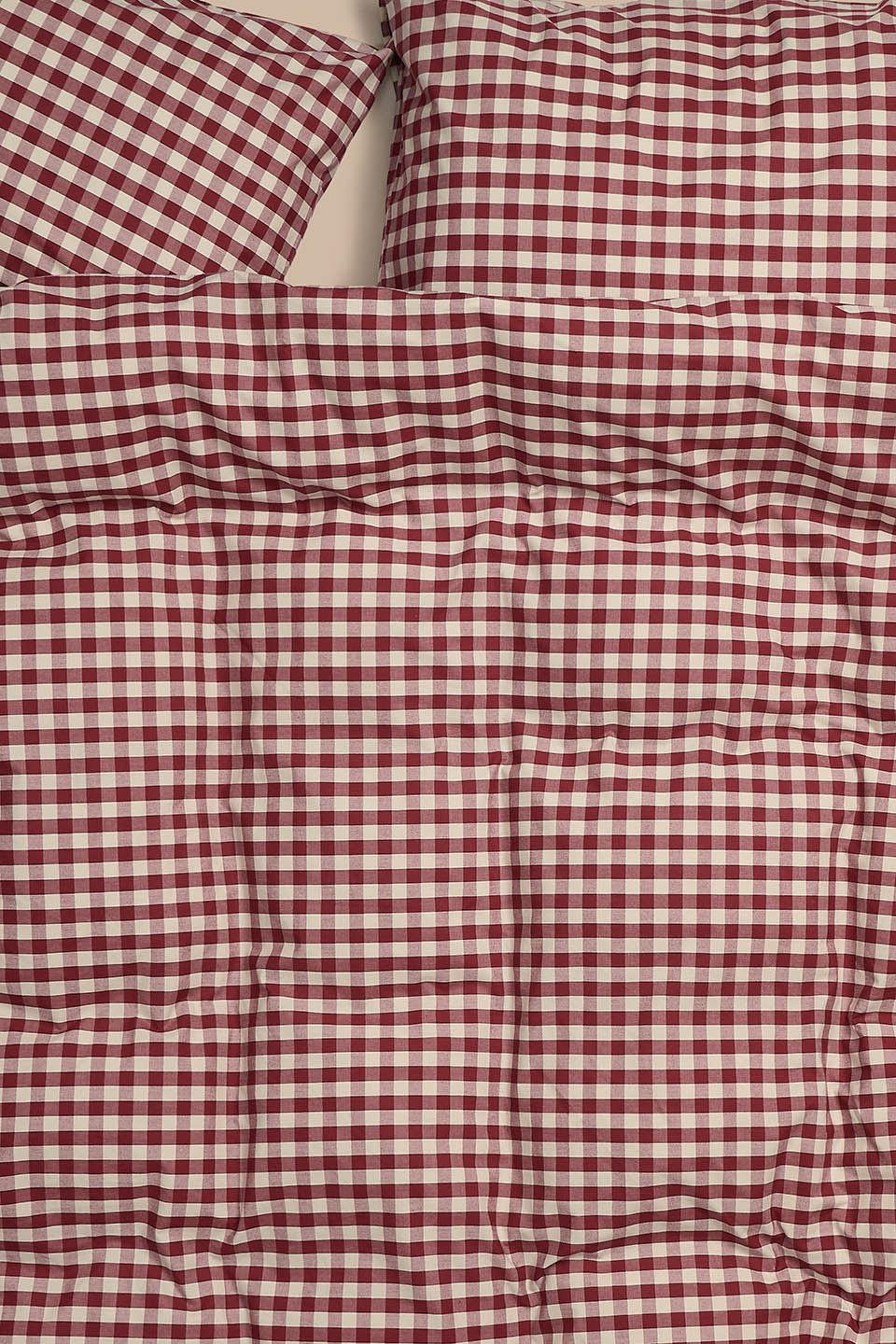 Yolanda - Duvet Cover Set in Red Gingham