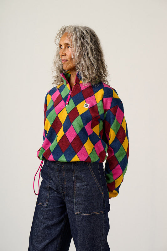 Blake - Cropped Polar Fleece in Masquerade