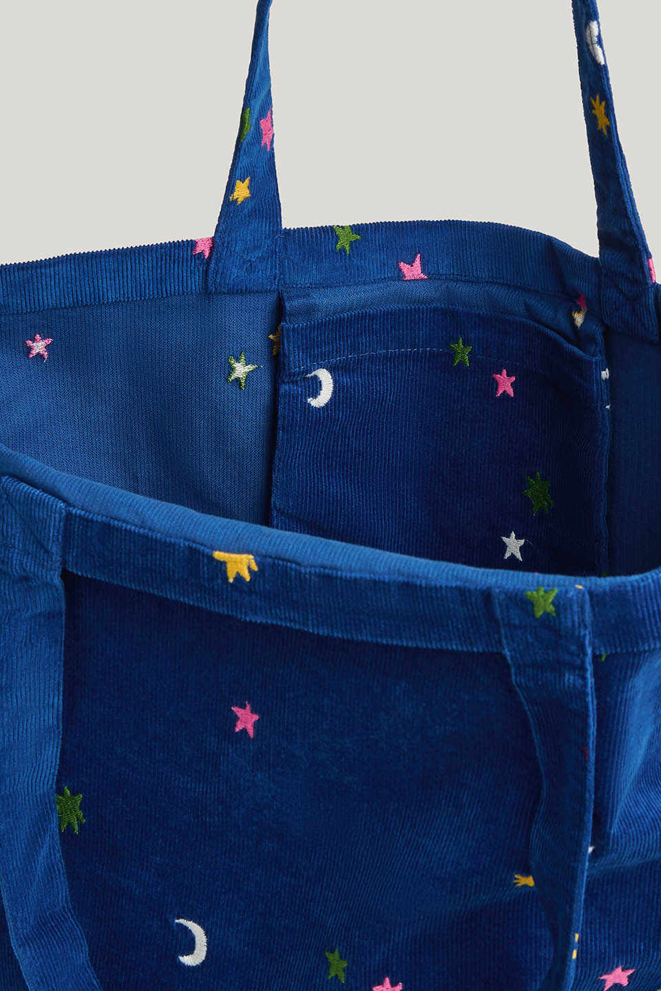 Catalina - Organic Cotton Oversized Tote in Confetti Star Print