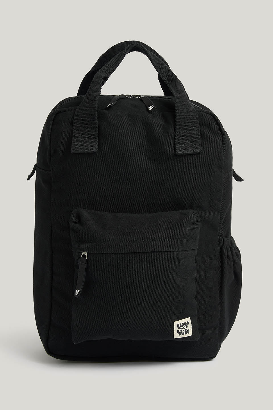 Colby - Backpack in Black with Green Lining