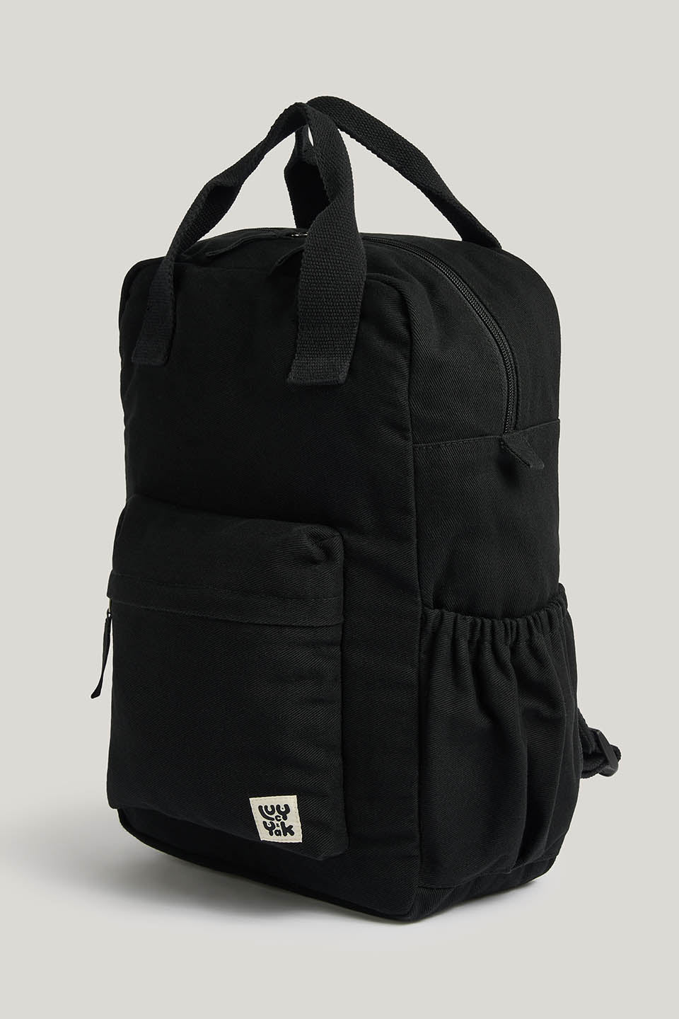 Colby - Backpack in Black with Green Lining