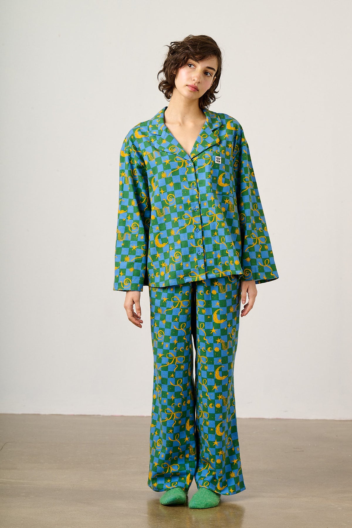 Dreamer - Pyjamas in Celestial Checkerboard