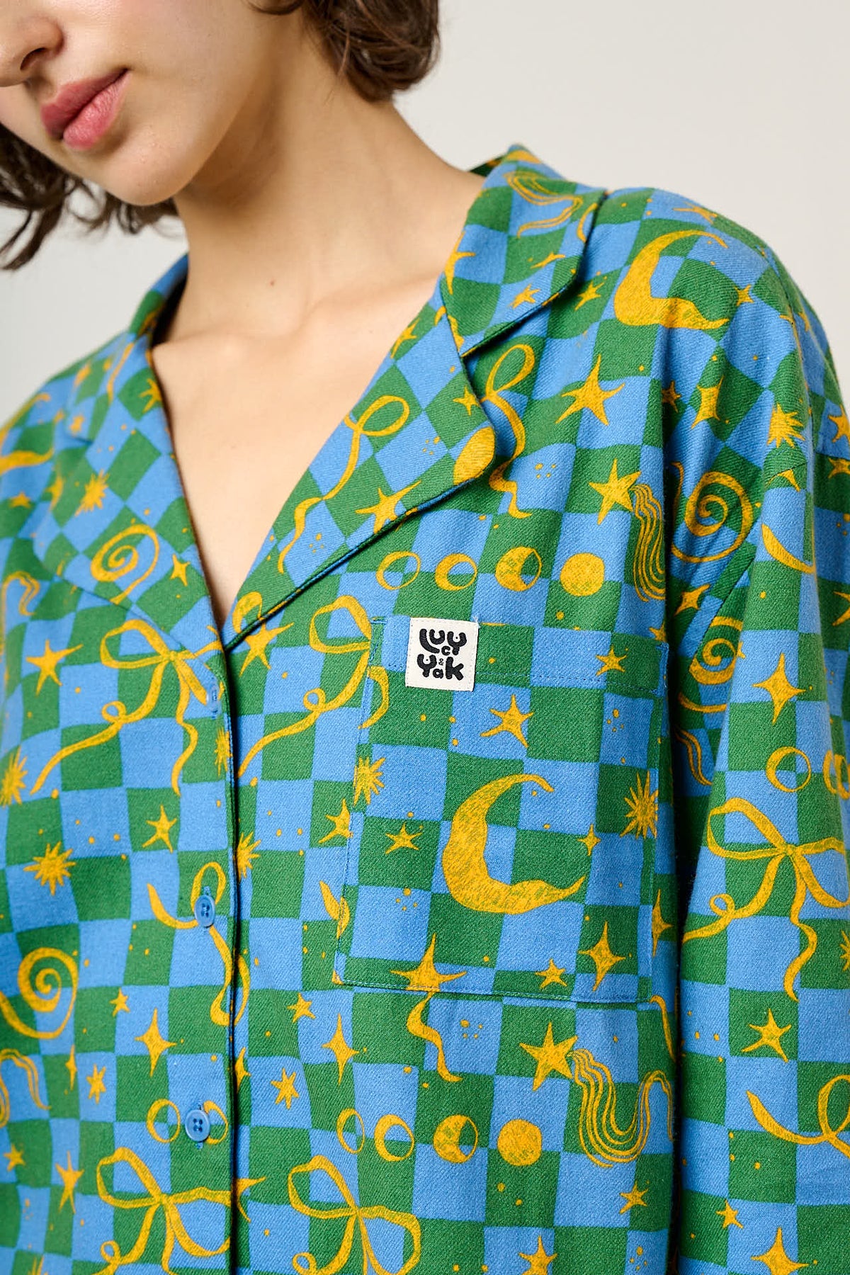 Dreamer - Pyjamas in Celestial Checkerboard