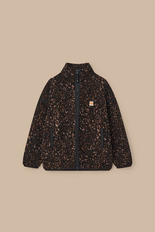 Hayes - Borg Zip Through Fleece in Animal