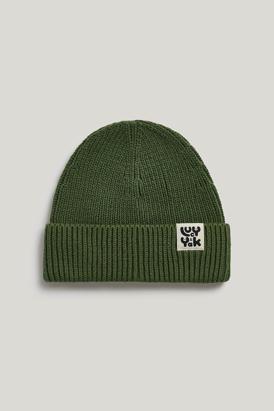 Luca - Organic Cotton Beanie in Green