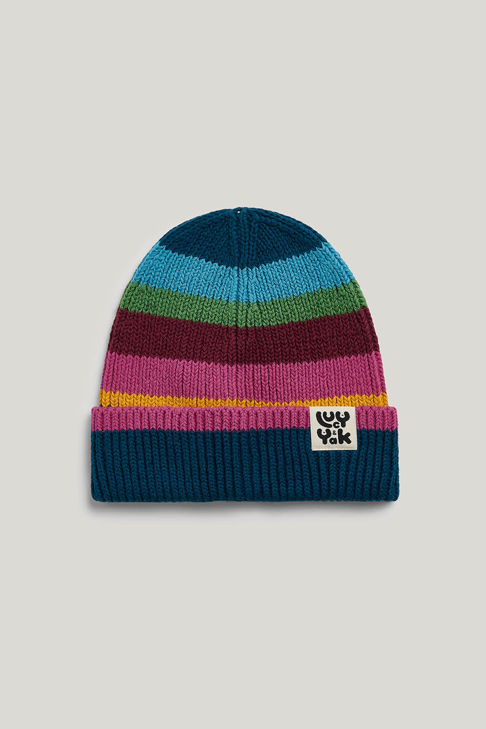 Luca - Organic Cotton Beanie in Masquerade Rainbow