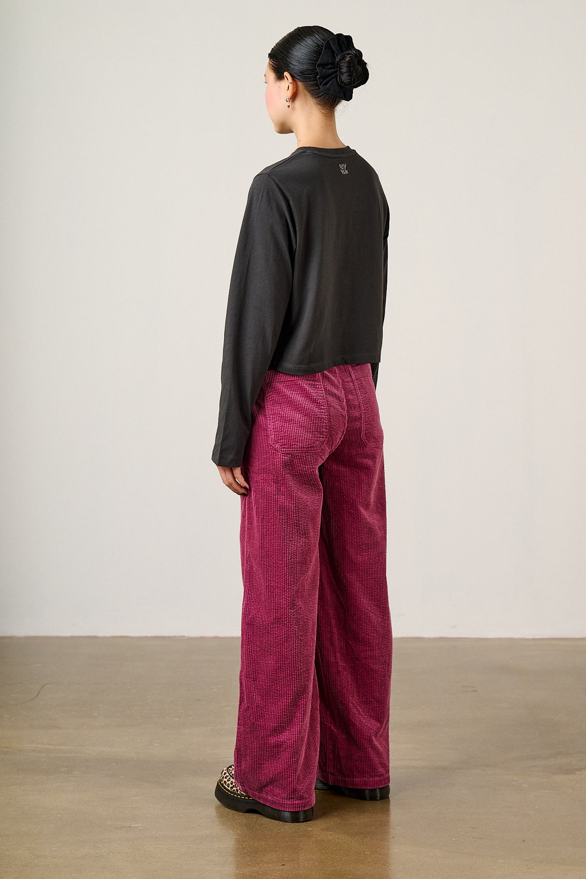 Mio - Cotton T-shirt in Charcoal
