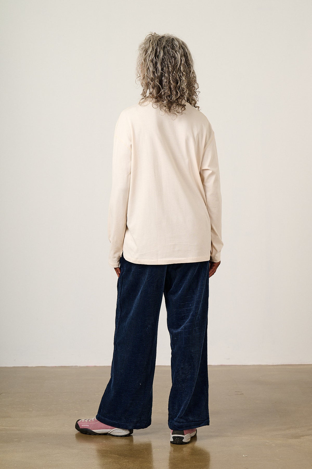 Murat - Long Sleeve Lightweight Cotton T-Shirt in in Mushroom Print