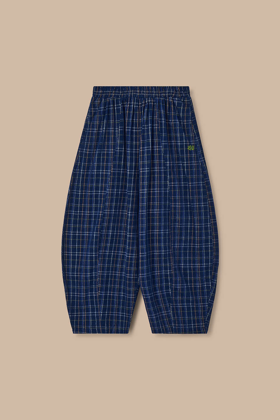 Obregon - Organic Cord Trousers in Woodland Check