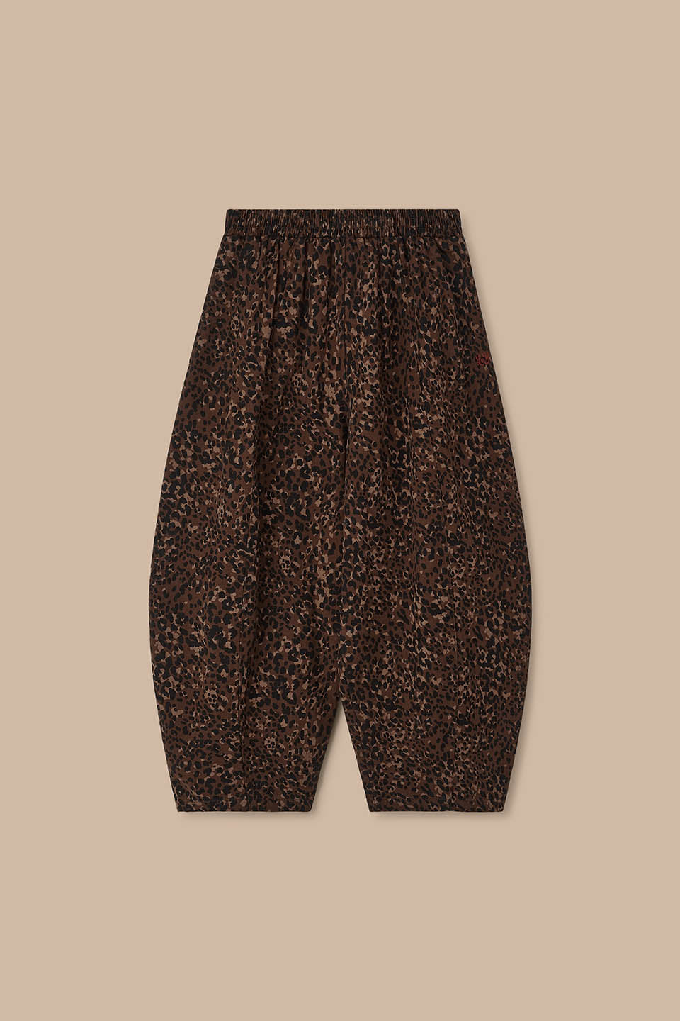 Obregon - Cotton Barrel Leg Trousers in Animal Print