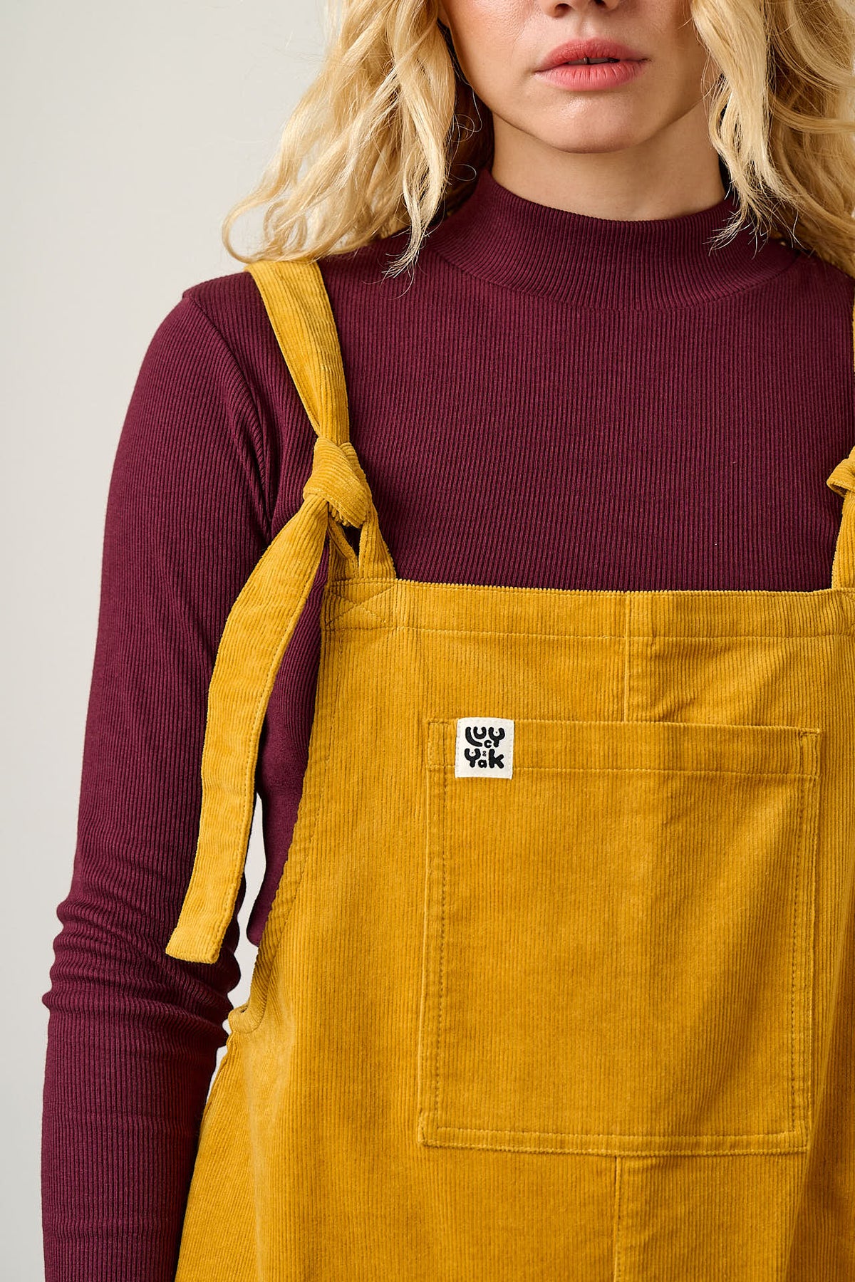 Original - Corduroy Dungarees in Mustard Yellow