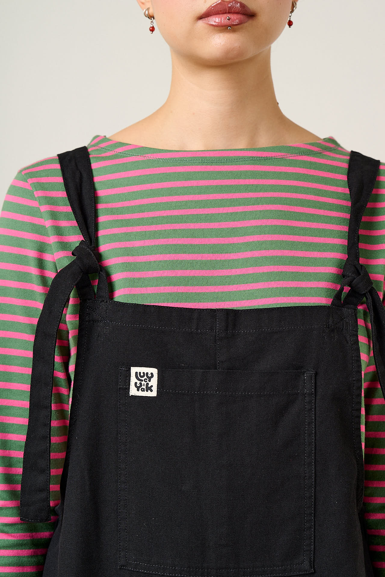 Original - Cotton Dungarees in Black